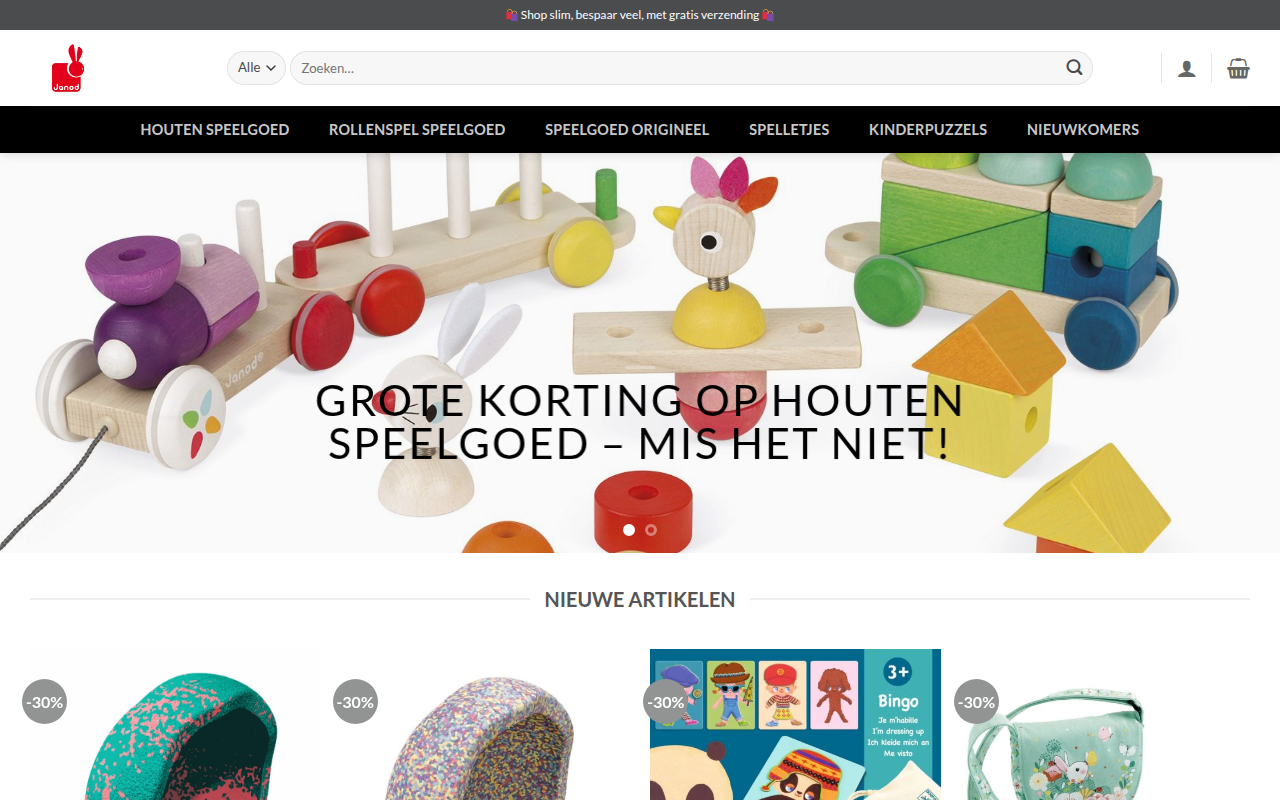 Screenshot van houtenspeelgoeds.com