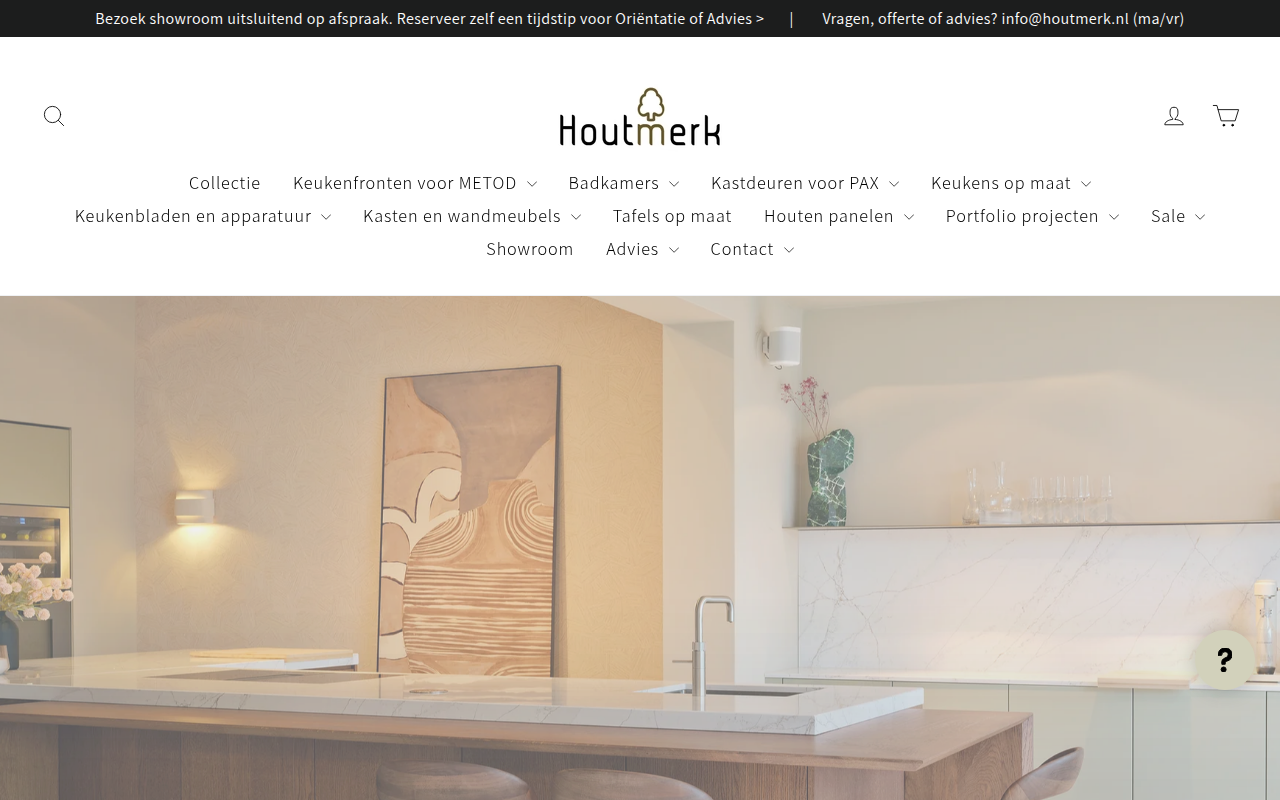 Screenshot van houtmerk.nl