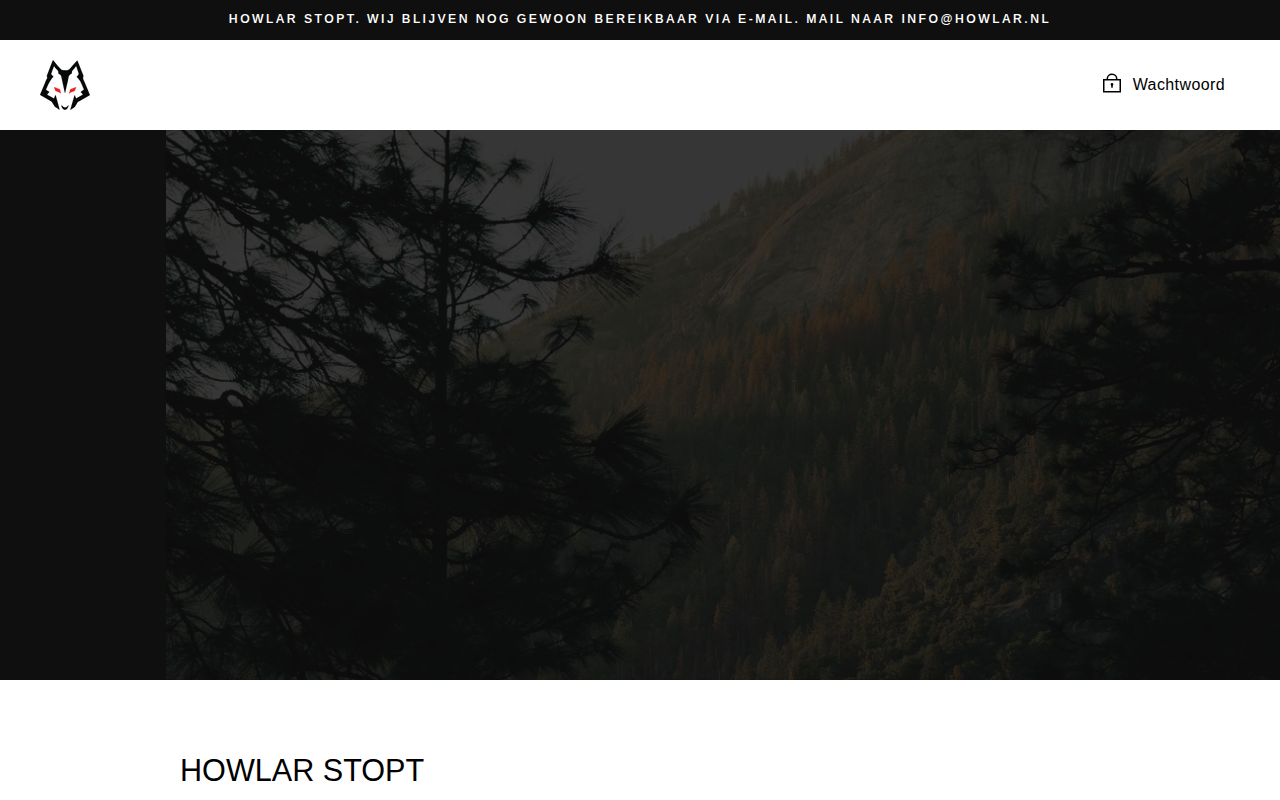 Screenshot van howlar.nl