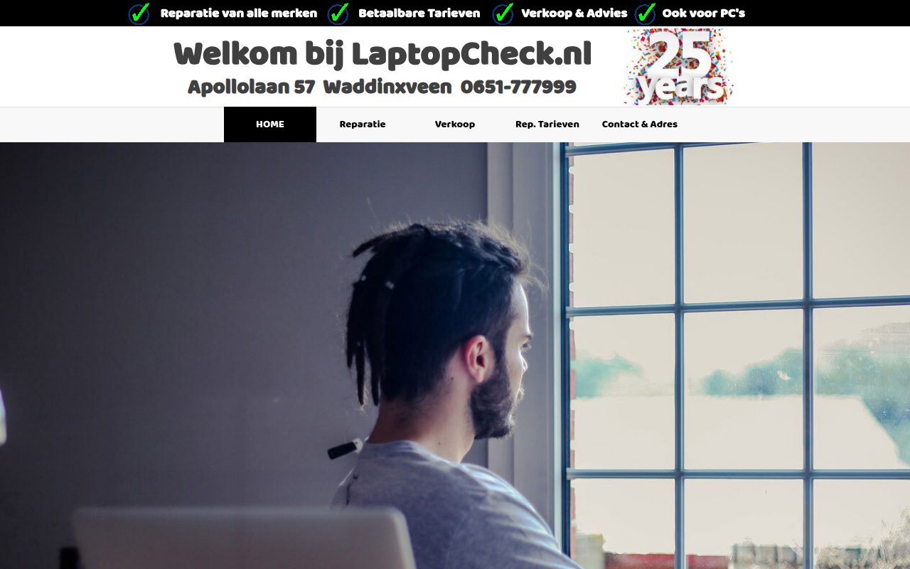 Screenshot van hqs.nl