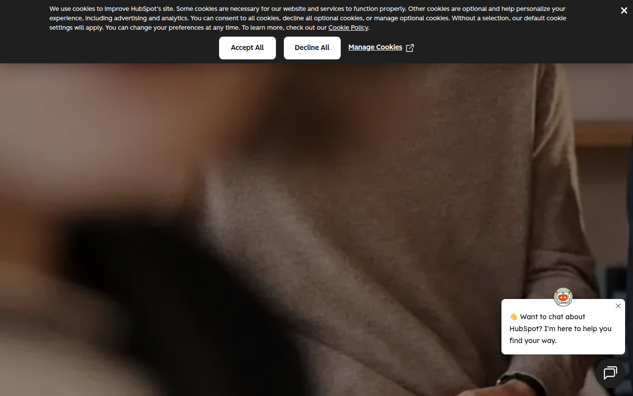 Screenshot van hubspot.com