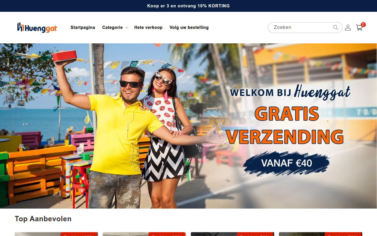 Screenshot van huenggat.com