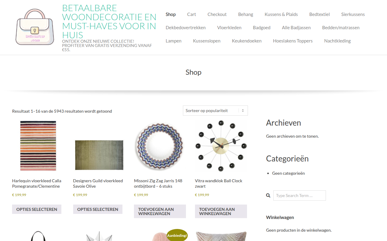 Screenshot van huisamber.com