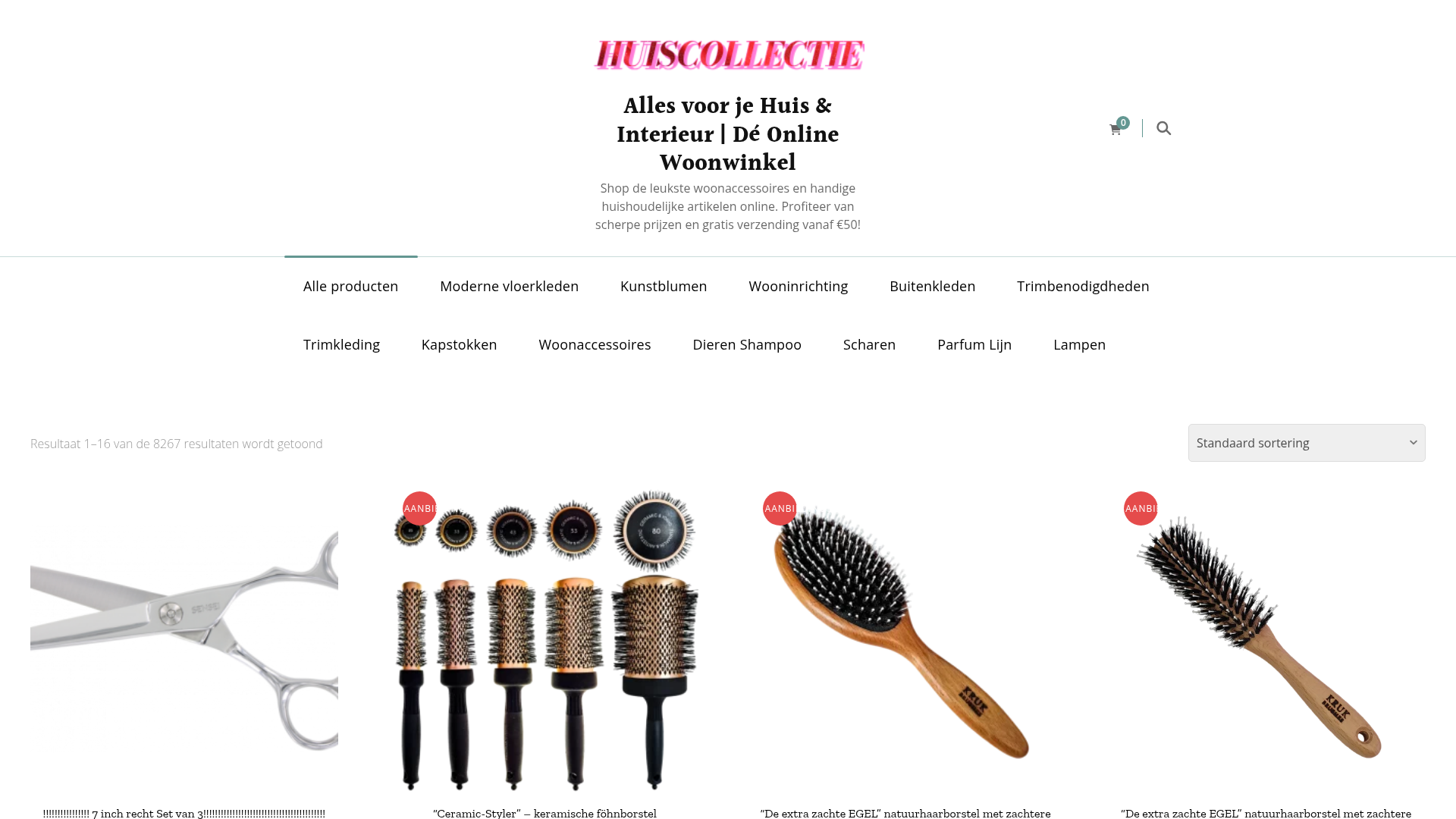 Screenshot van huiscollectie.com