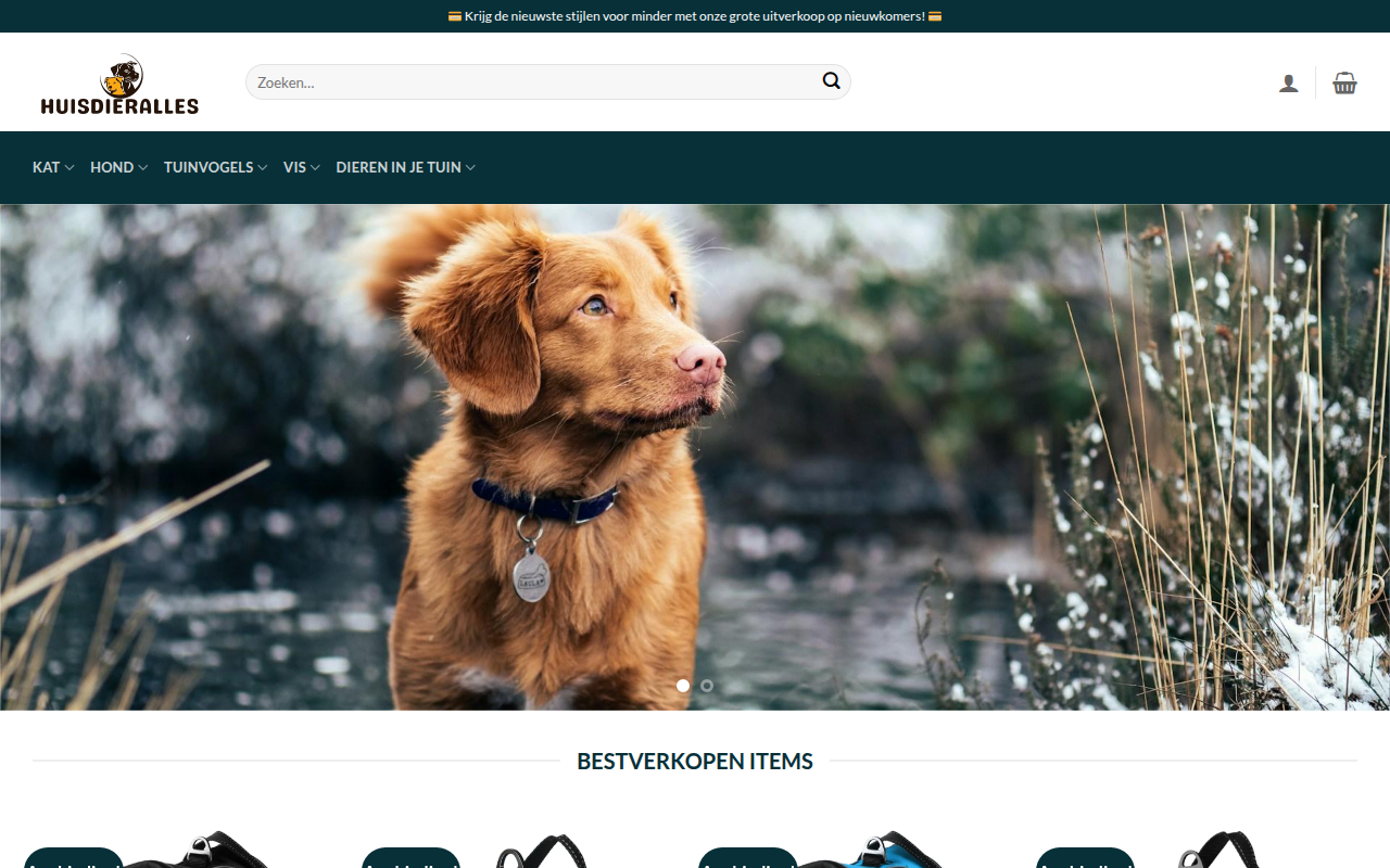 Screenshot van huisdieralles.com