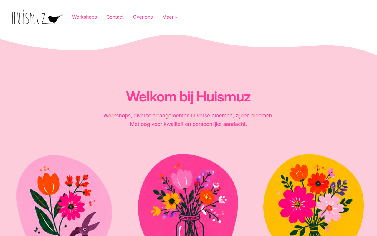 Screenshot van huismuz.nl