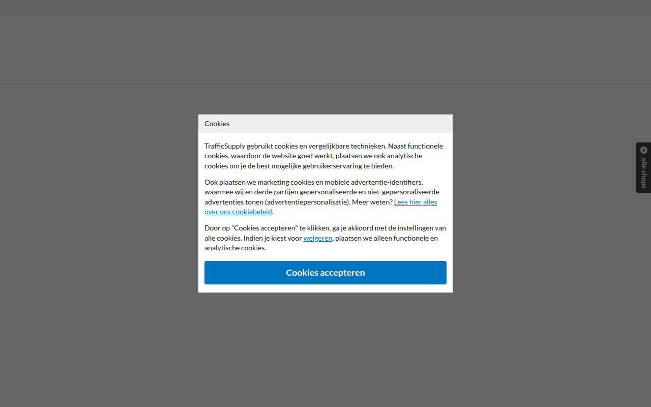 Screenshot van huisnummerpaal.nl