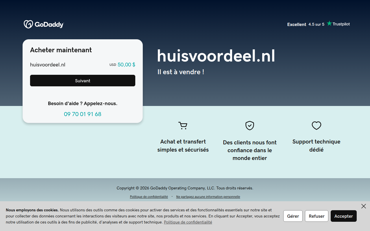 Screenshot van huisvoordeel.nl