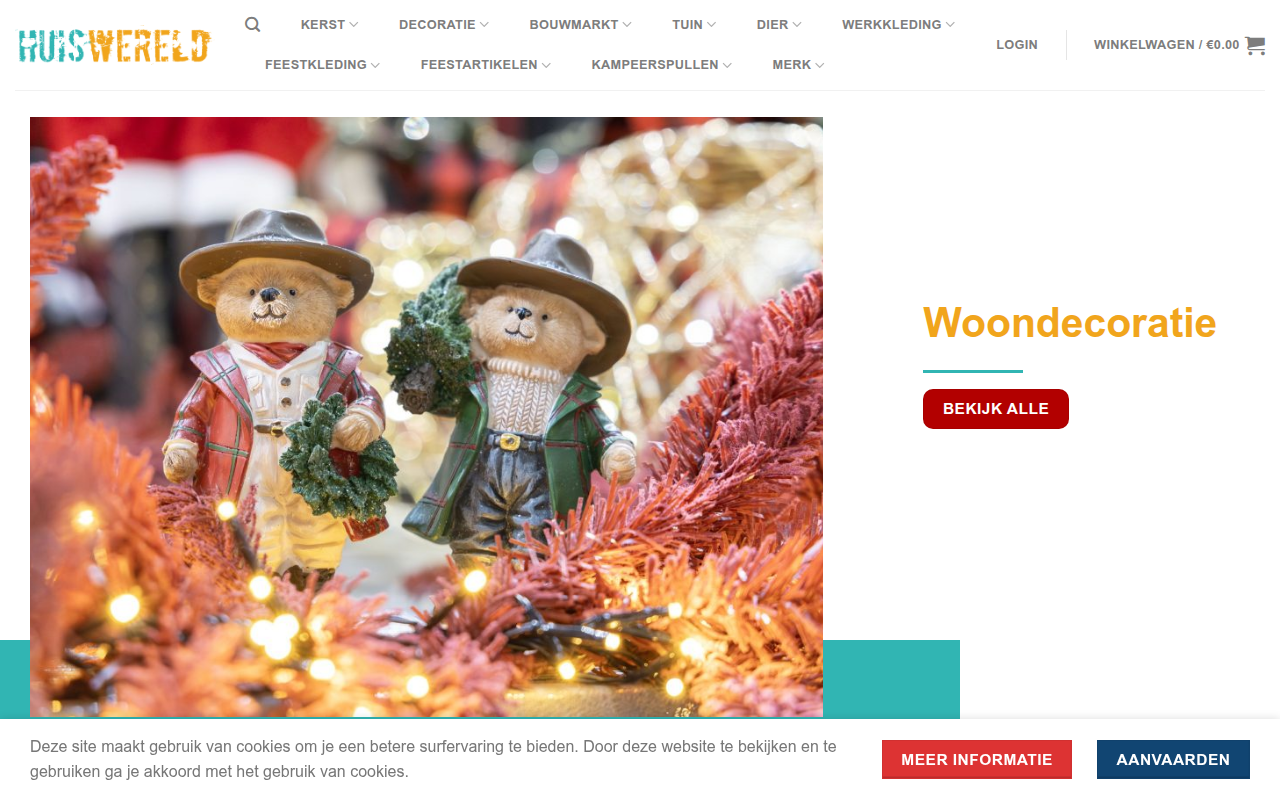 Screenshot van huiswereld.com