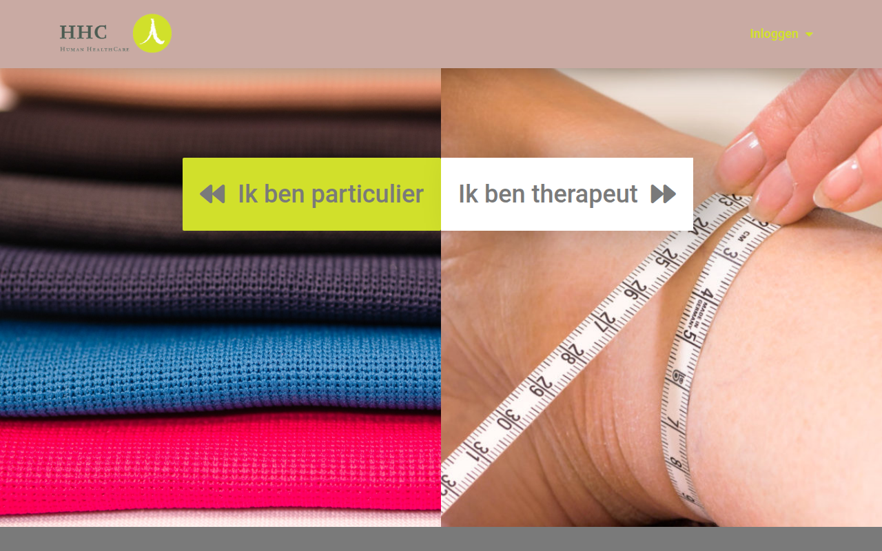 Screenshot van human-healthcare.nl