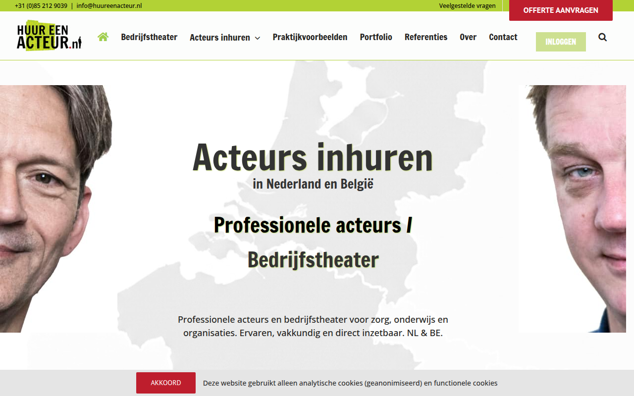 Screenshot van Huureenacteur