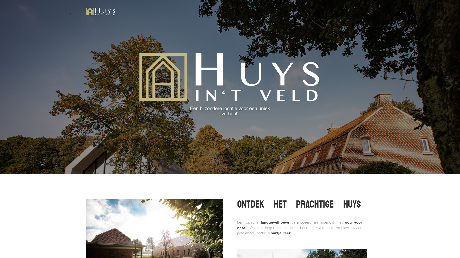Screenshot van huysintveld.be