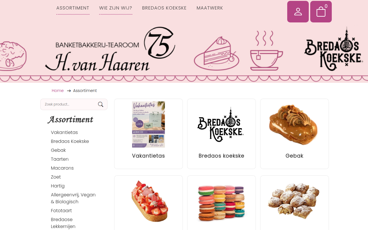 Screenshot van hvanhaaren.nl