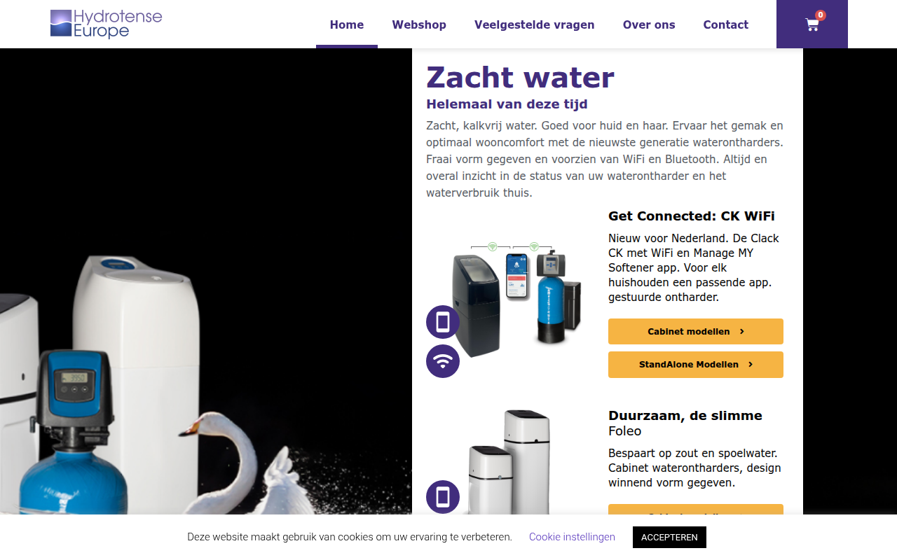 Screenshot van hydrotense-waterontharders.nl