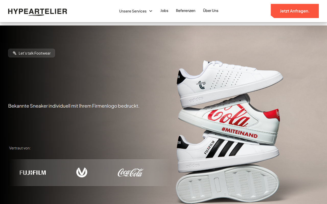 Screenshot van hypeartelier.de