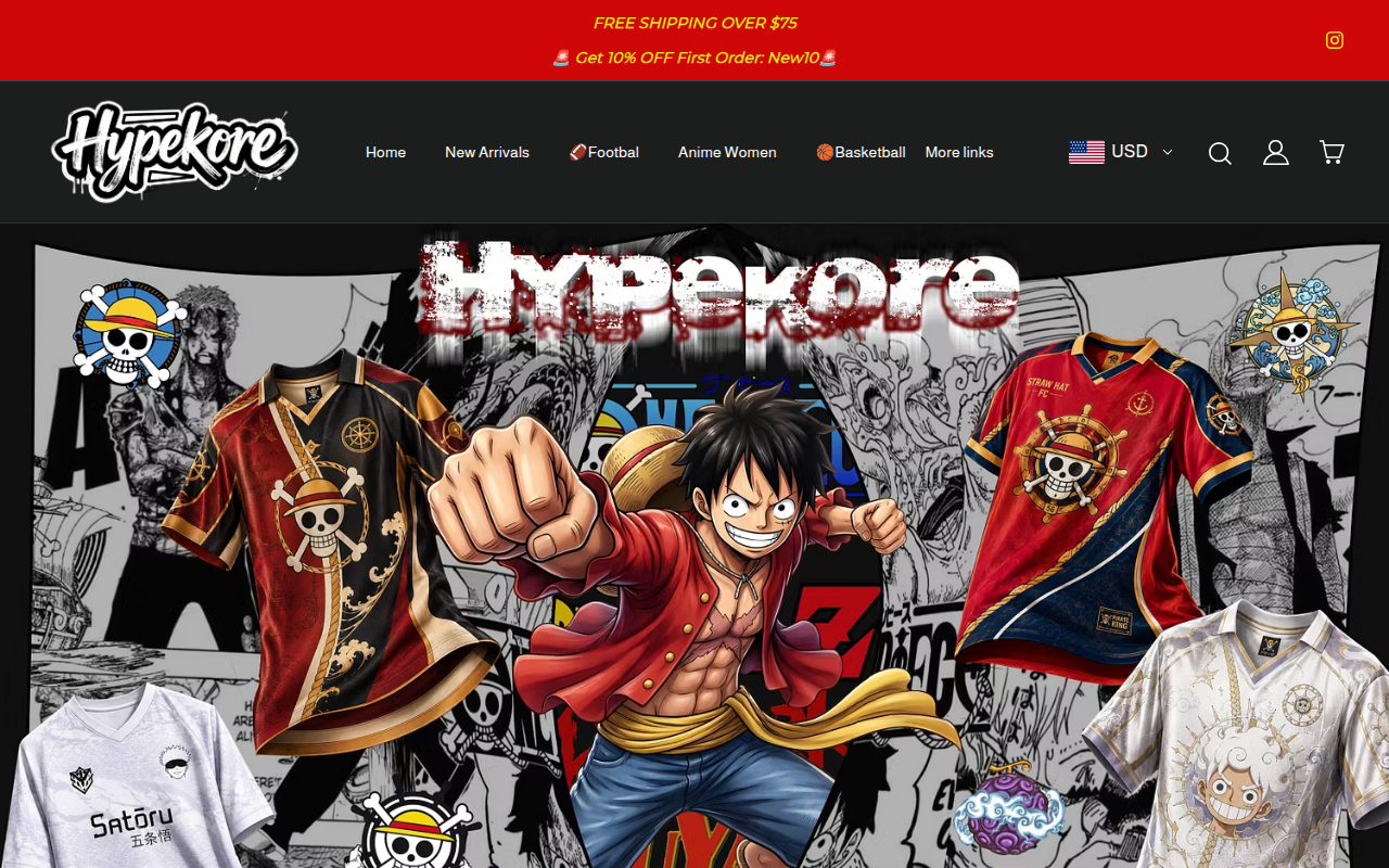 Screenshot van hypekore.com