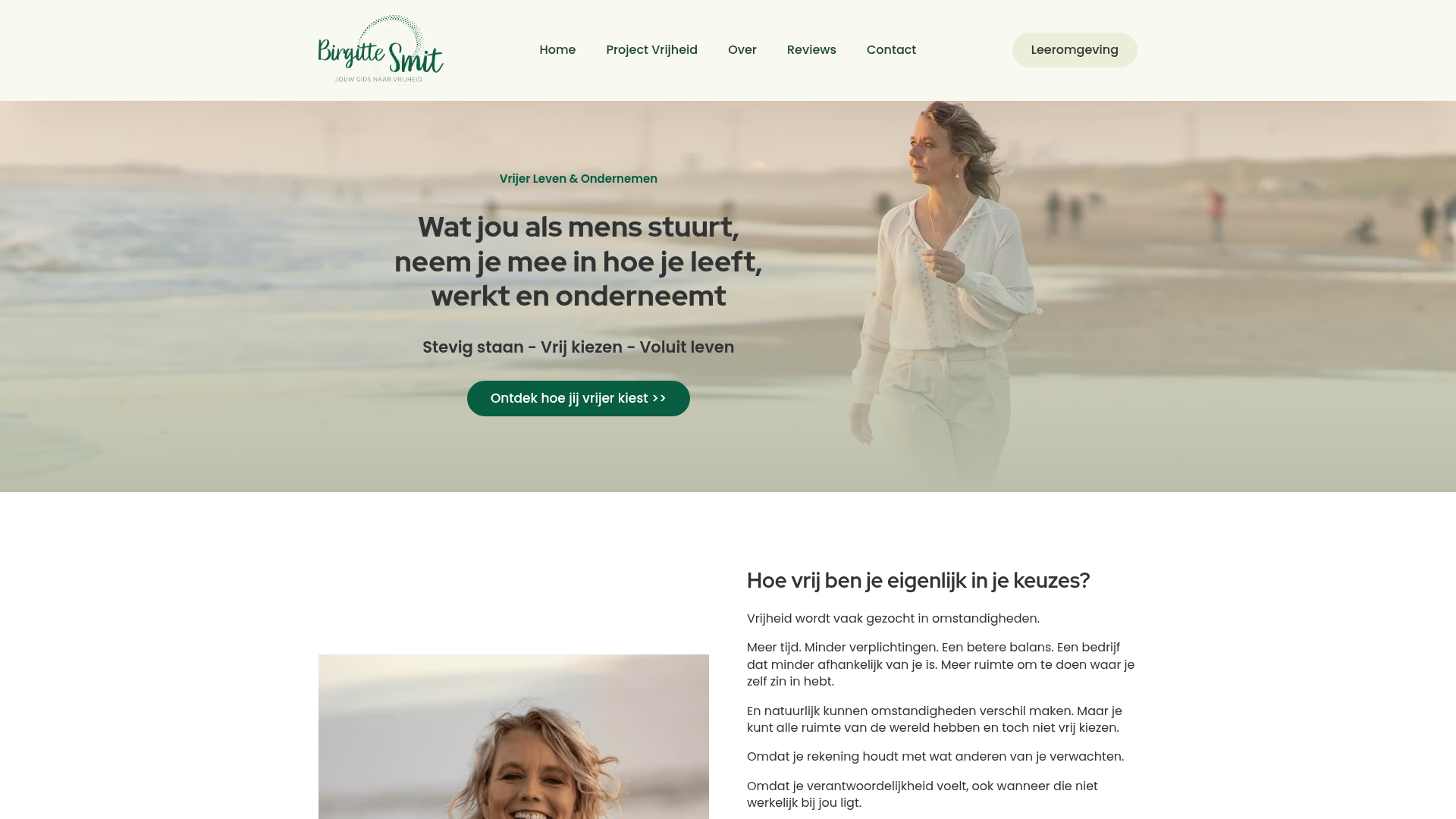 Screenshot van hypnogezond.nl