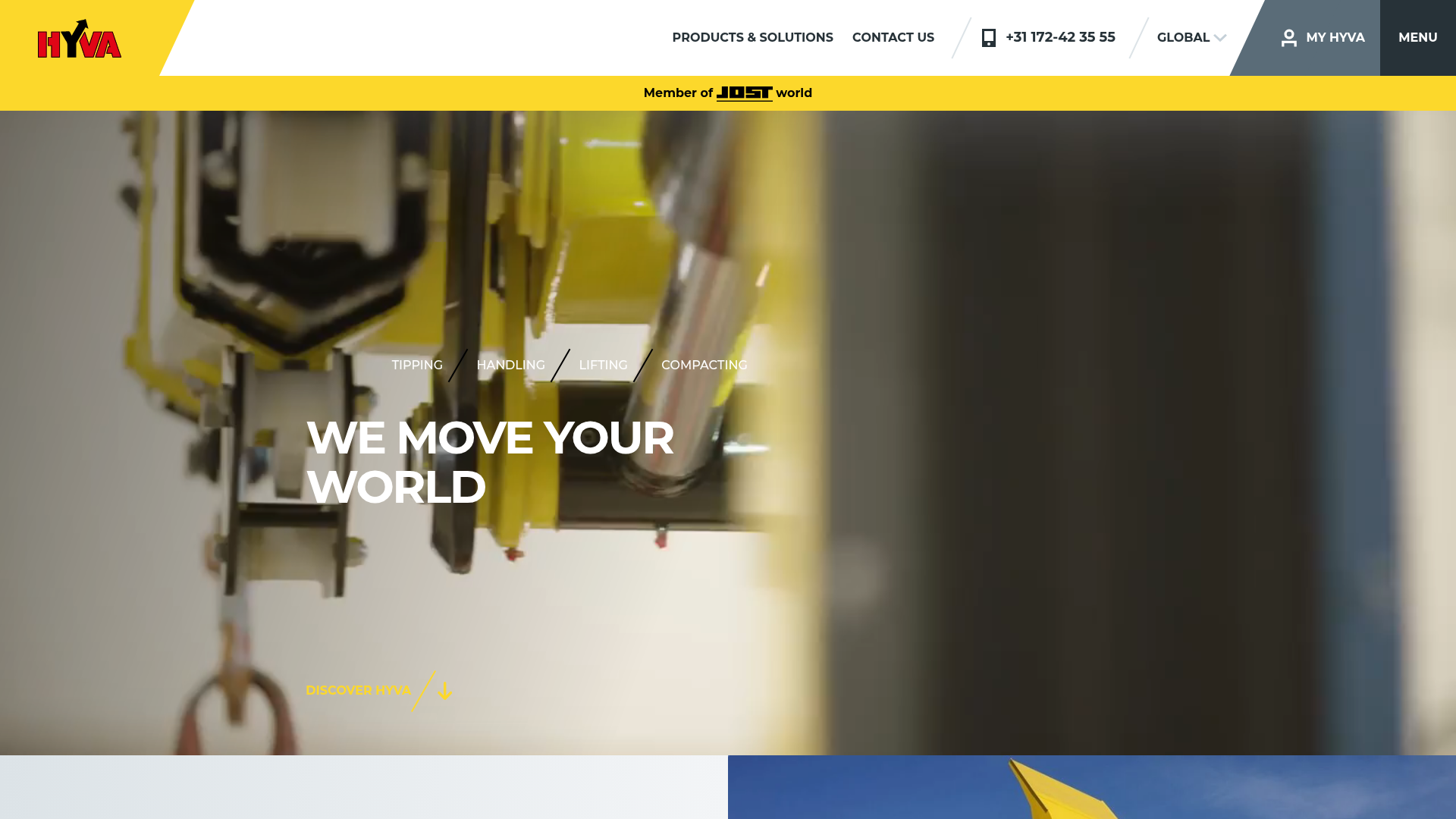 Screenshot van hyva.com