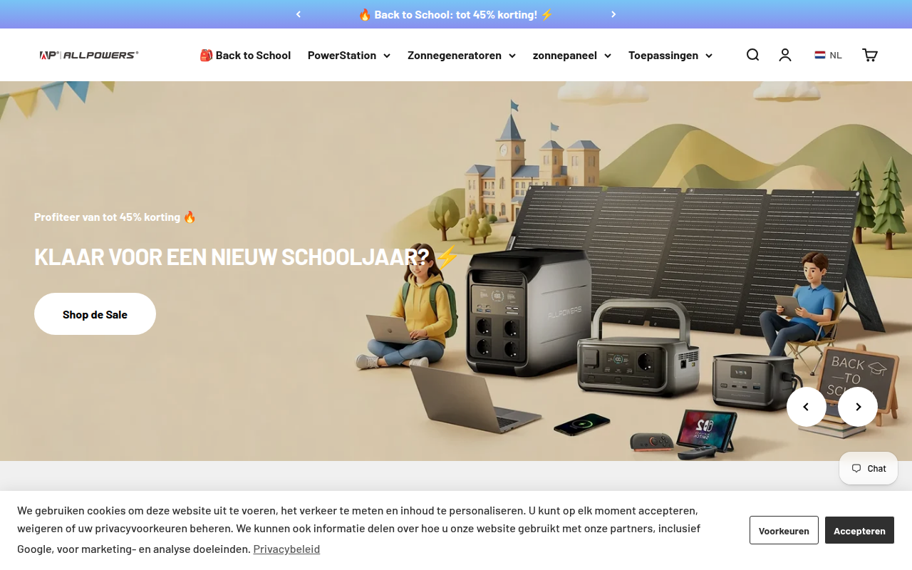 Screenshot van iallpowers.nl