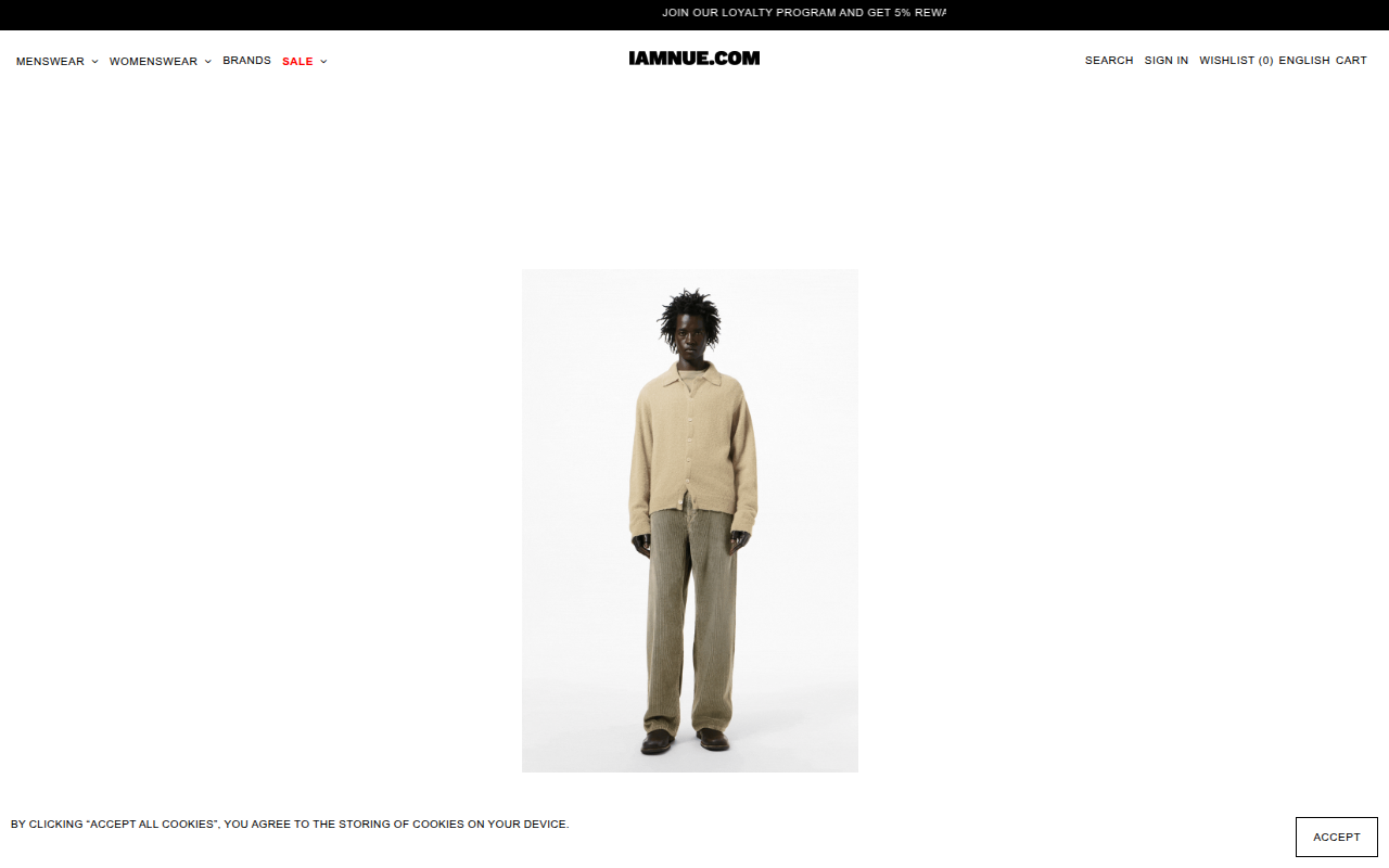 Screenshot van iamnue.com