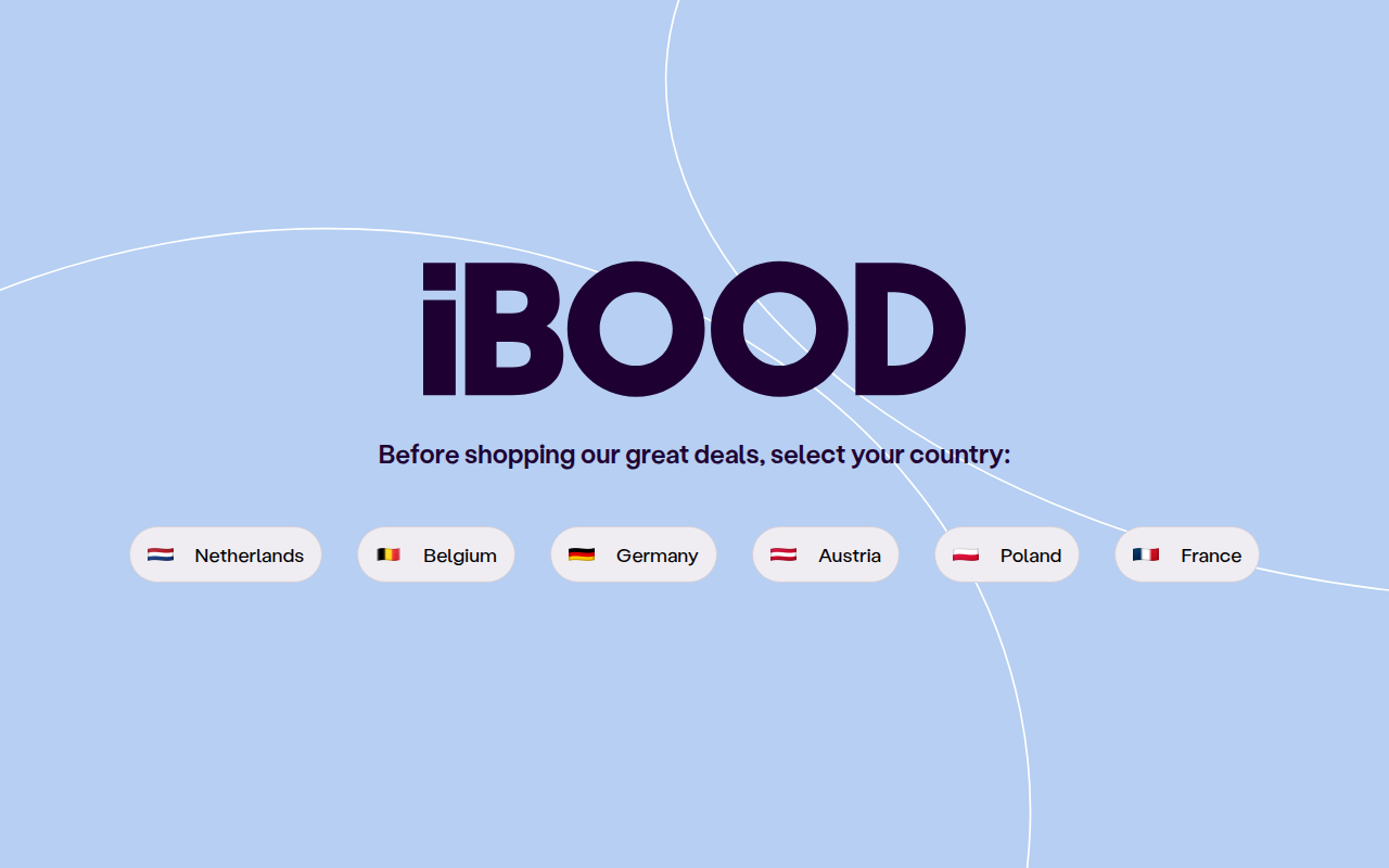 Screenshot van ibood.com