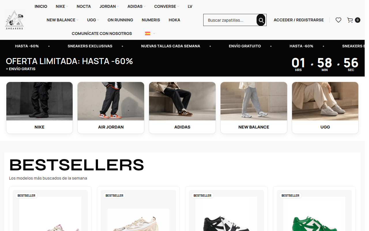 Screenshot van ibuysneakers.com