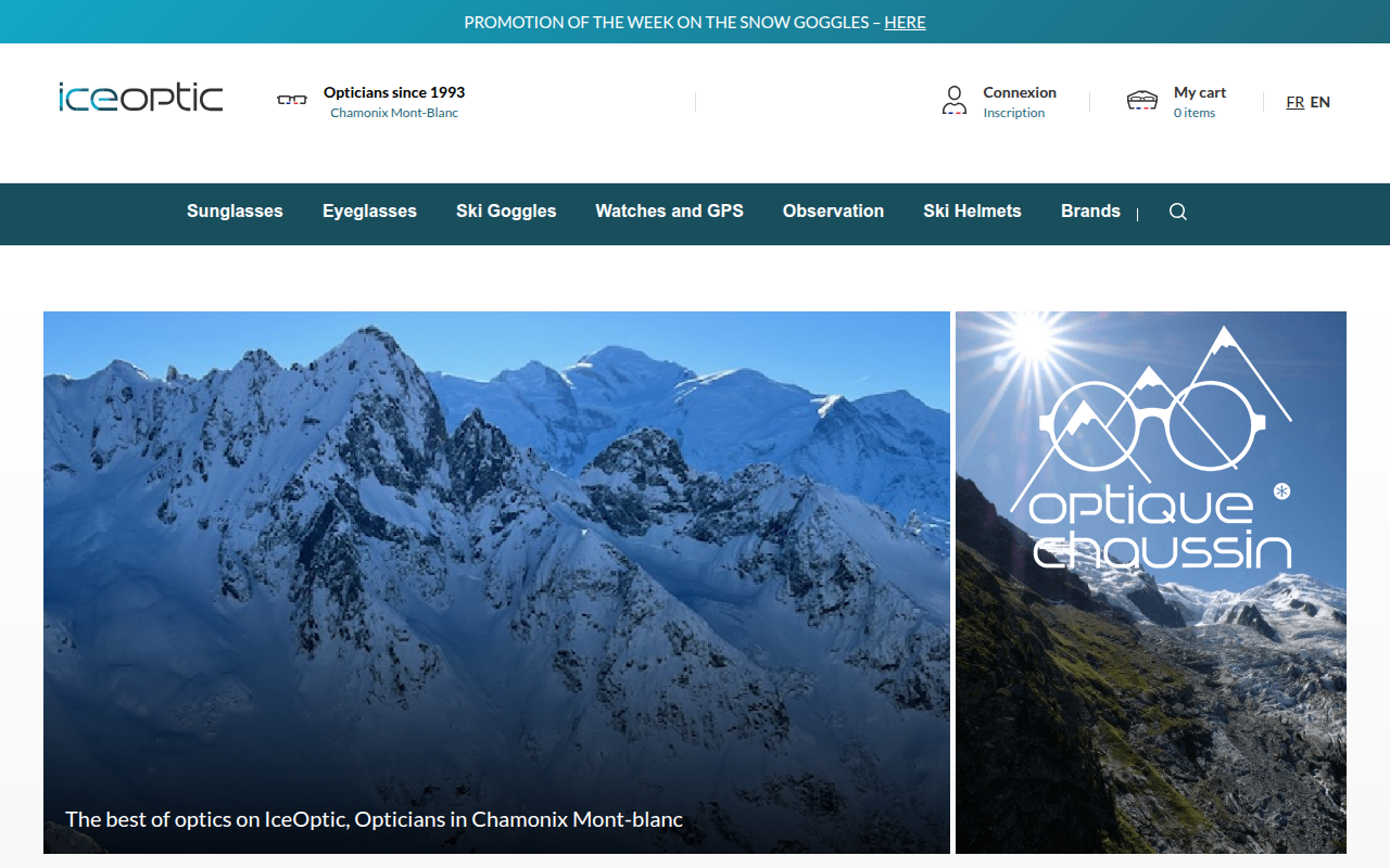 Screenshot van iceoptic.com