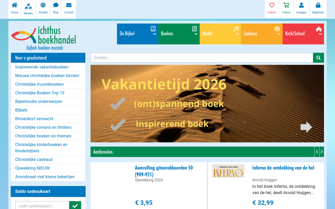 Screenshot van ichthusboekhandel.nl