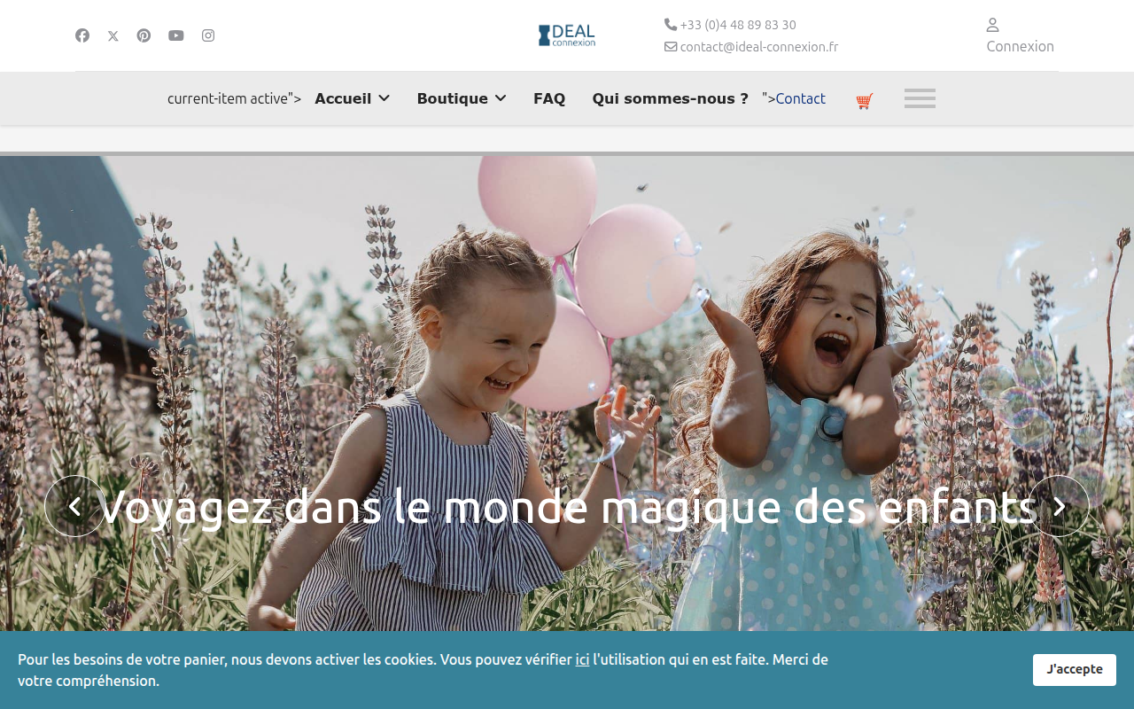 Screenshot van ideal-connexion.fr