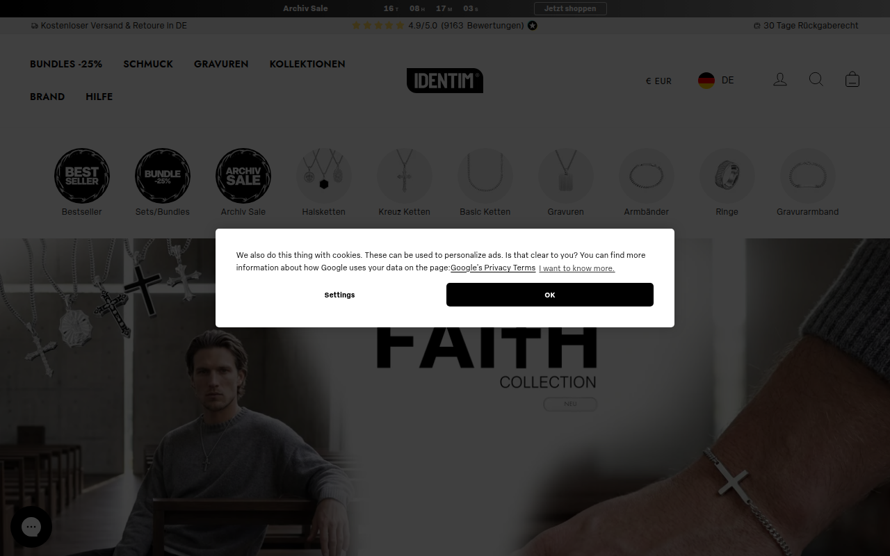 Screenshot van identim.de