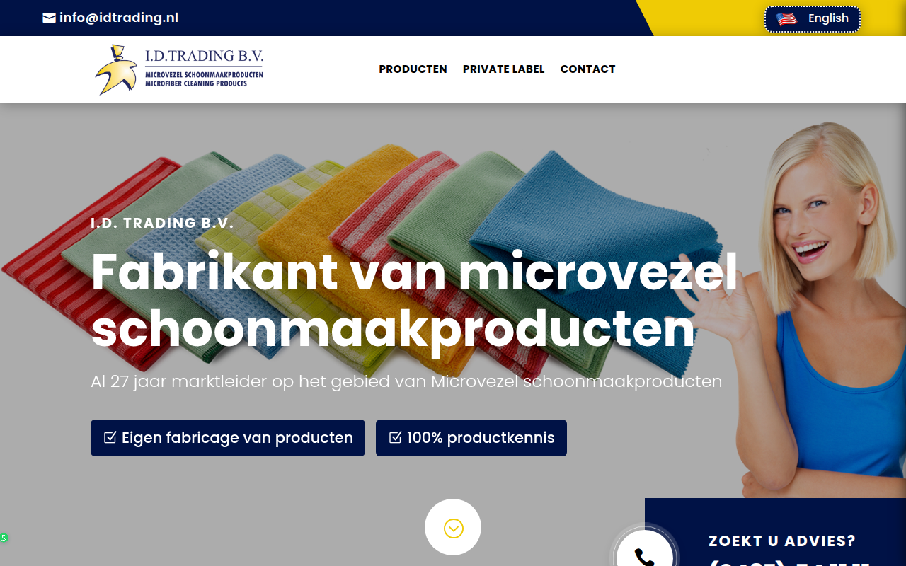 Screenshot van idtrading.nl