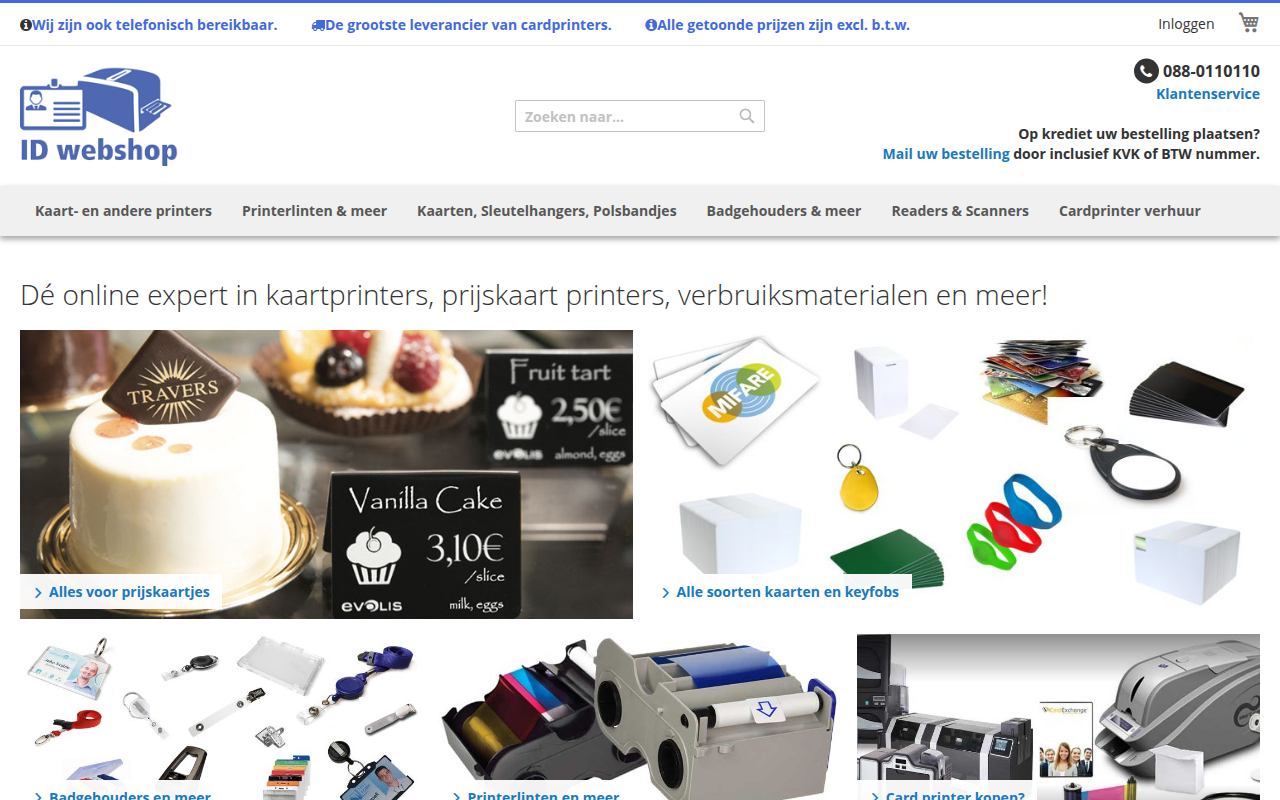 Screenshot van Idwebshop