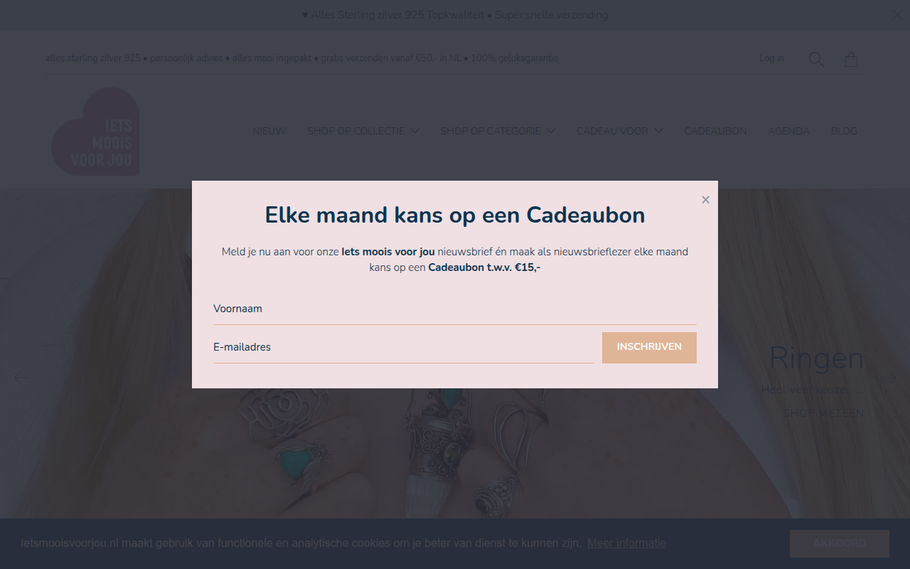 Screenshot van ietsmooisvoorjou.nl