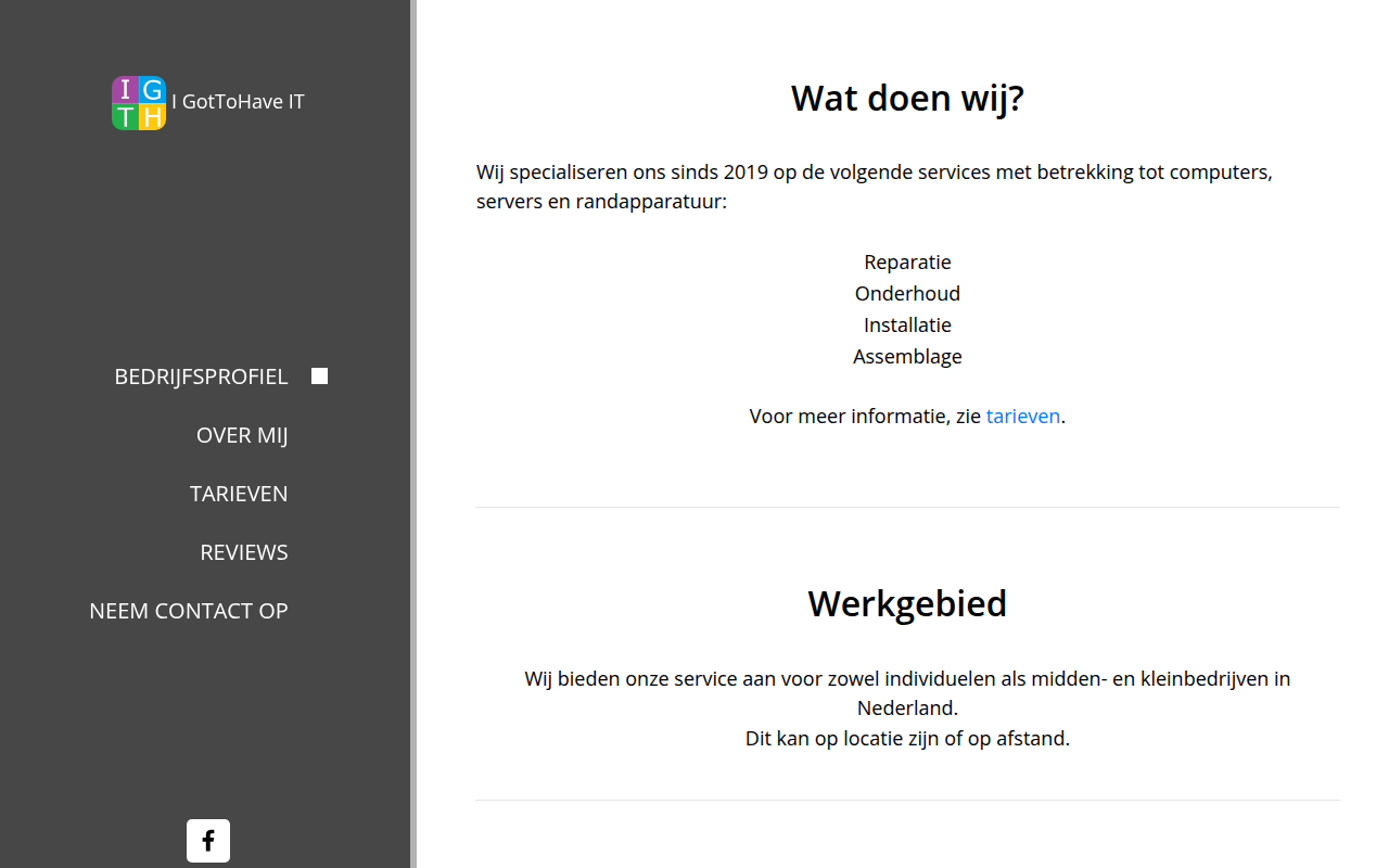 Screenshot van igottohave-it.nl