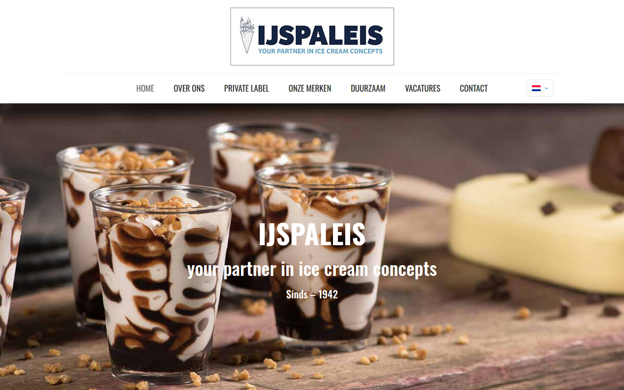 Screenshot van ijspaleis.nl
