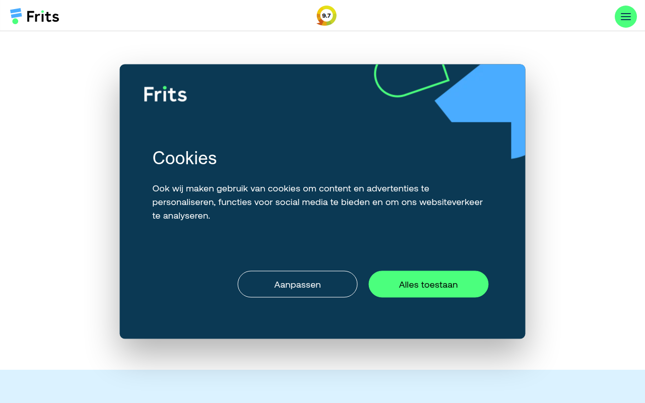 Screenshot van ikbenfrits.nl