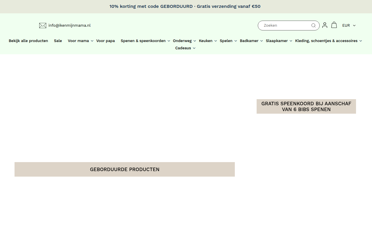 Screenshot van ikenmijnmama.com