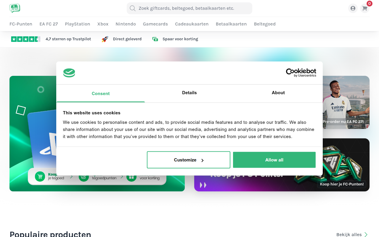 Screenshot van ikwiltegoed.nl