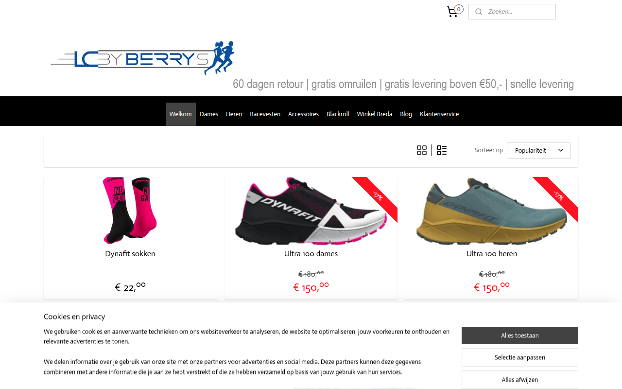 Screenshot van ilovetrails.nl
