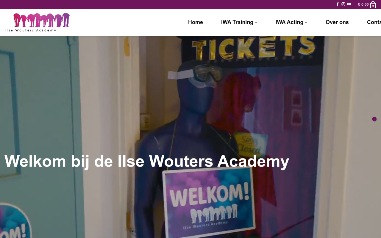 Screenshot van ilsewoutersacademy.com