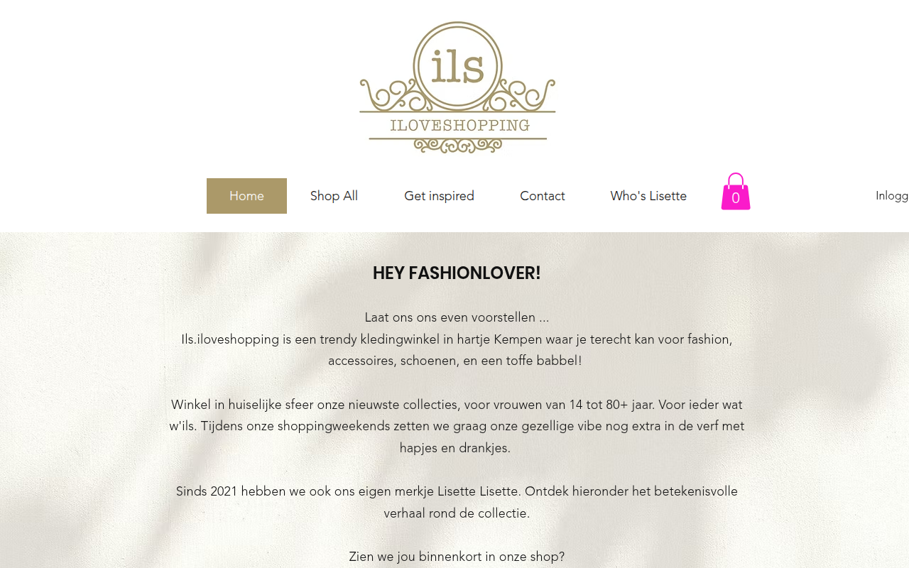 Screenshot van ilsiloveshopping.be
