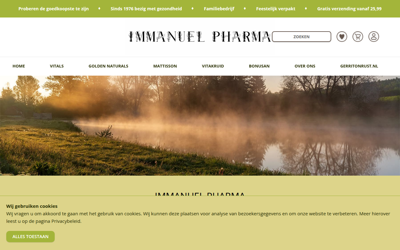 Screenshot van immanuelpharma.nl