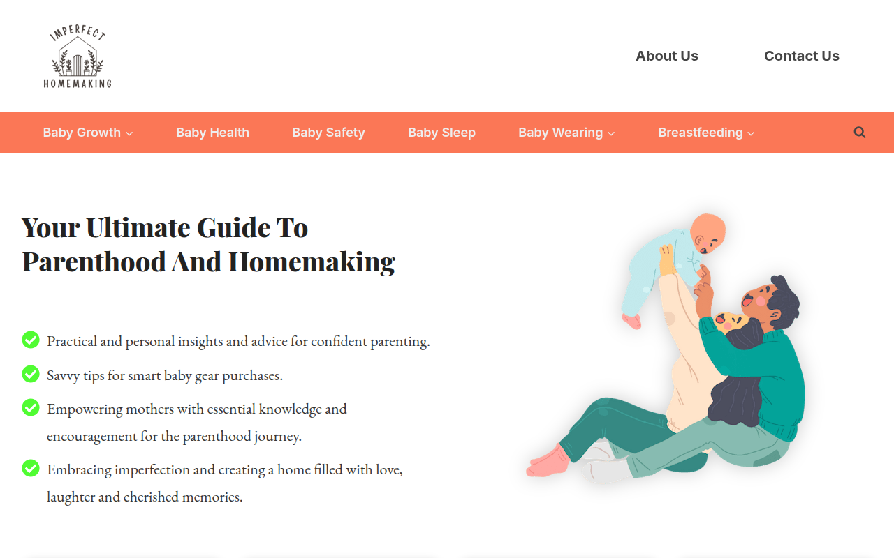 Screenshot van imperfecthomemaking.com
