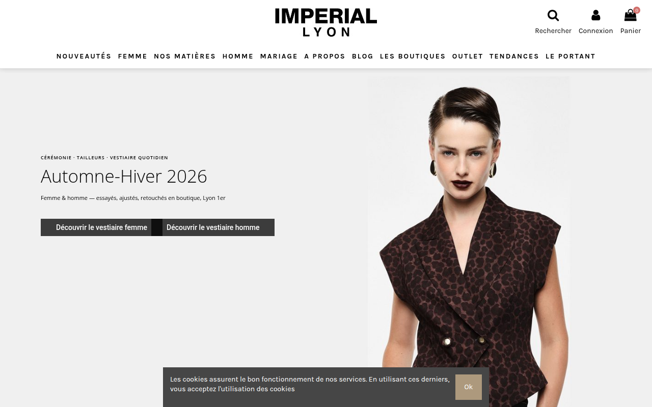 Screenshot van imperial-lyon.fr