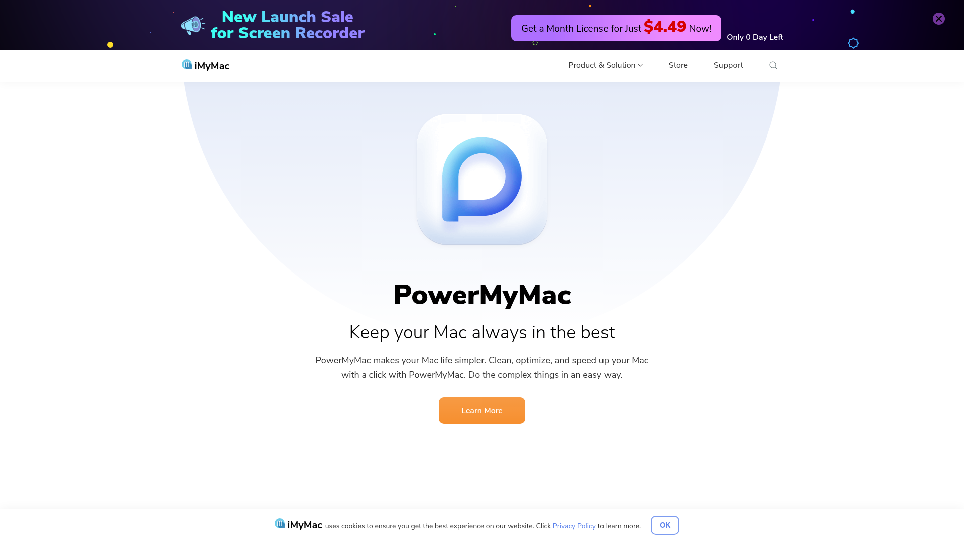 Screenshot van imymac.com
