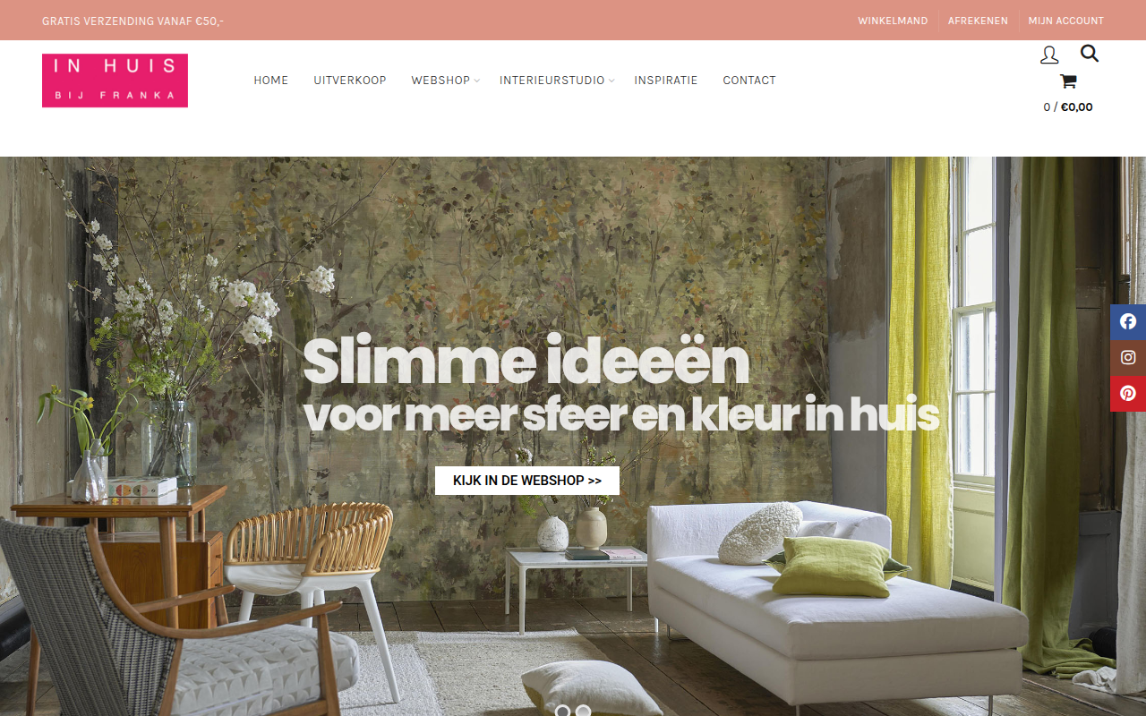 Screenshot van in-huis.nl