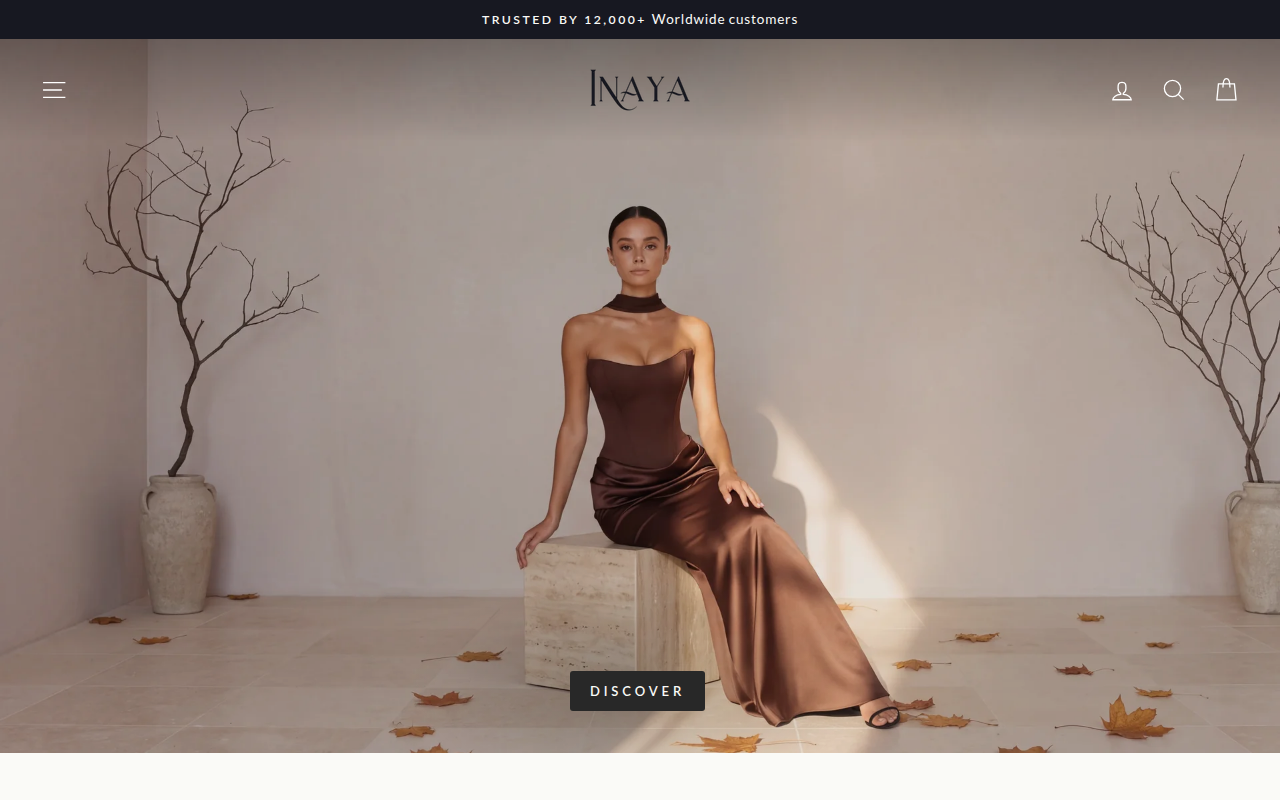 Screenshot van inaya-paris.com