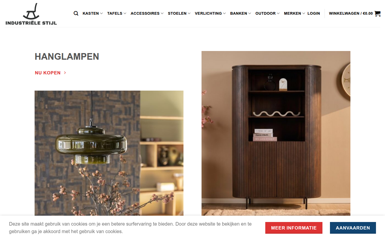 Screenshot van industrielestijl.com