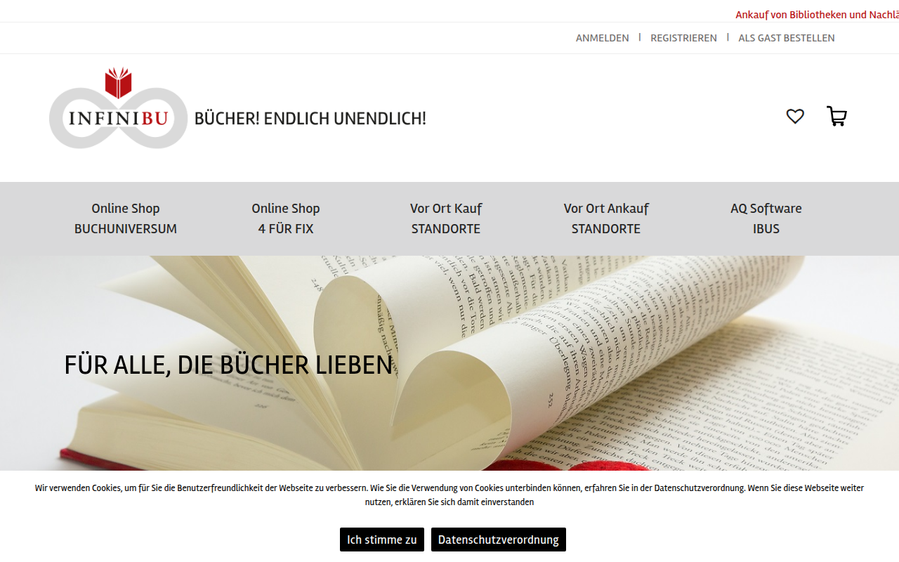 Screenshot van infinibu.de