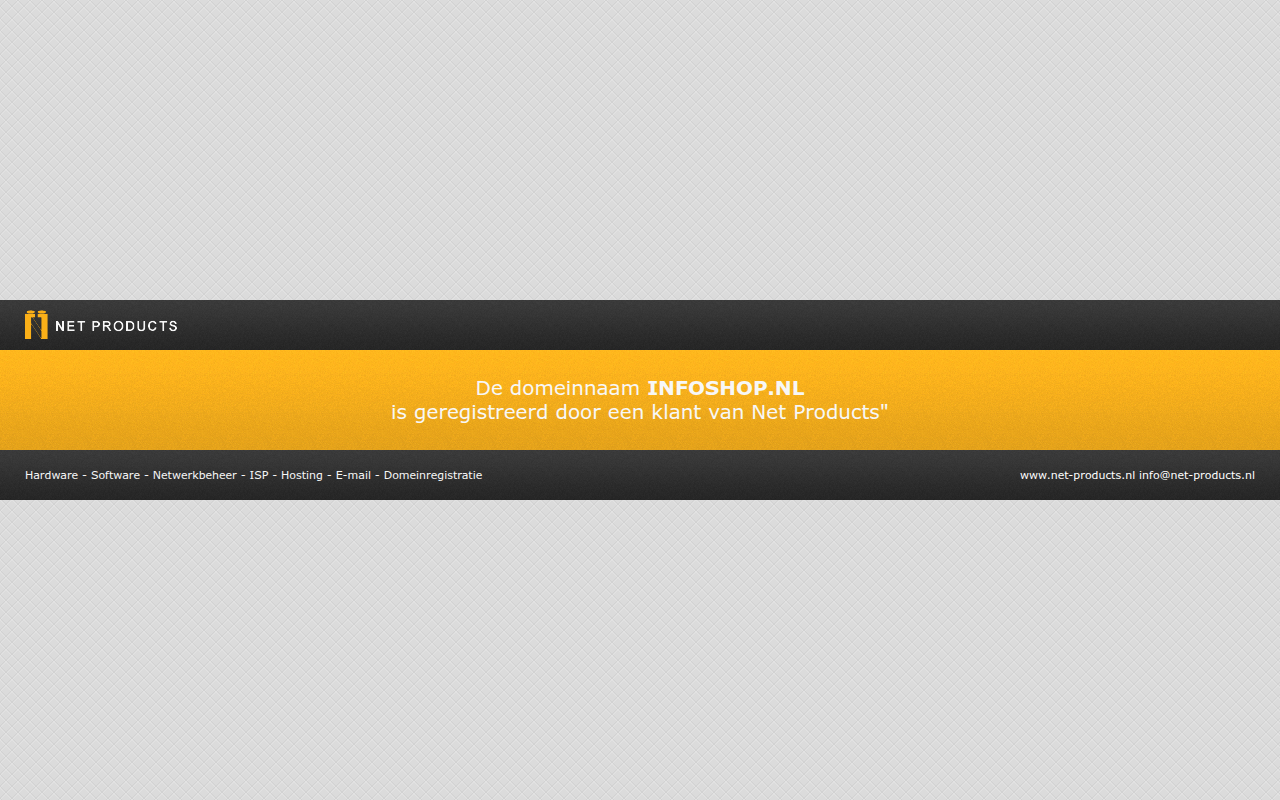 Screenshot van infoshop.nl